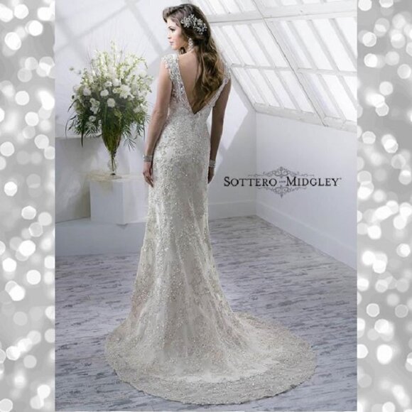 NWT Sottero & Midgley Wedding Gown 4sc822 Simone - Picture 2 of 6